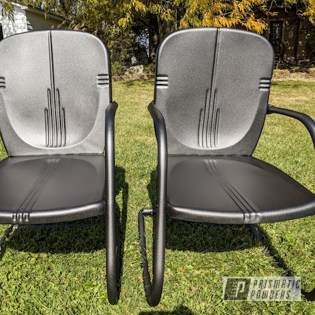 Powder Coating: Metal Chairs,Chairs,Gamblers Gun Grey PCB-1120,Gamblers,Outdoor Furniture,Furniture