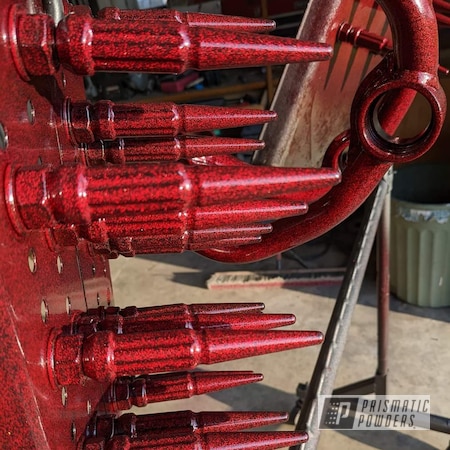 Powder Coating: Truck Parts,Suspension Parts,Control Arms,Ink Black PSS-0106,Super Red Sparkle PPB-4694,lug nuts