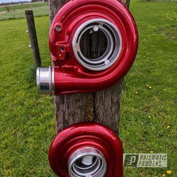 Powder Coated Racer Red Turbo Housing