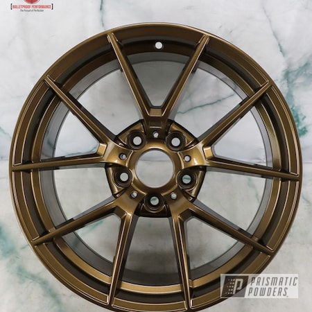Powder Coating: Wheels,Clear Vision PPS-2974,Custom Wheels,Rims,METALLIC BRONZE UMB-0336,Metallic Bronze