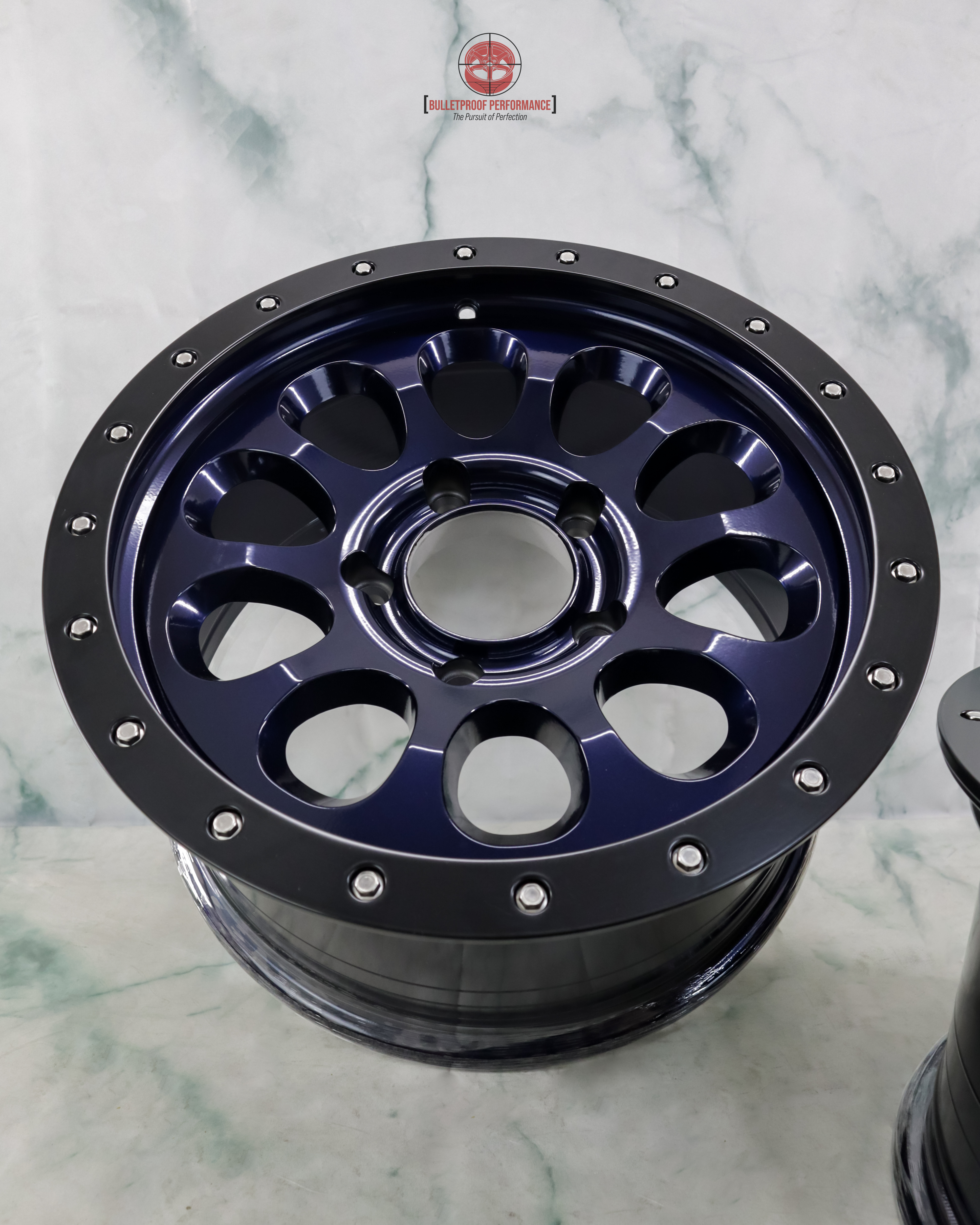 Silk Racing Rims Two Tone Powder Coat | Prismatic Powders