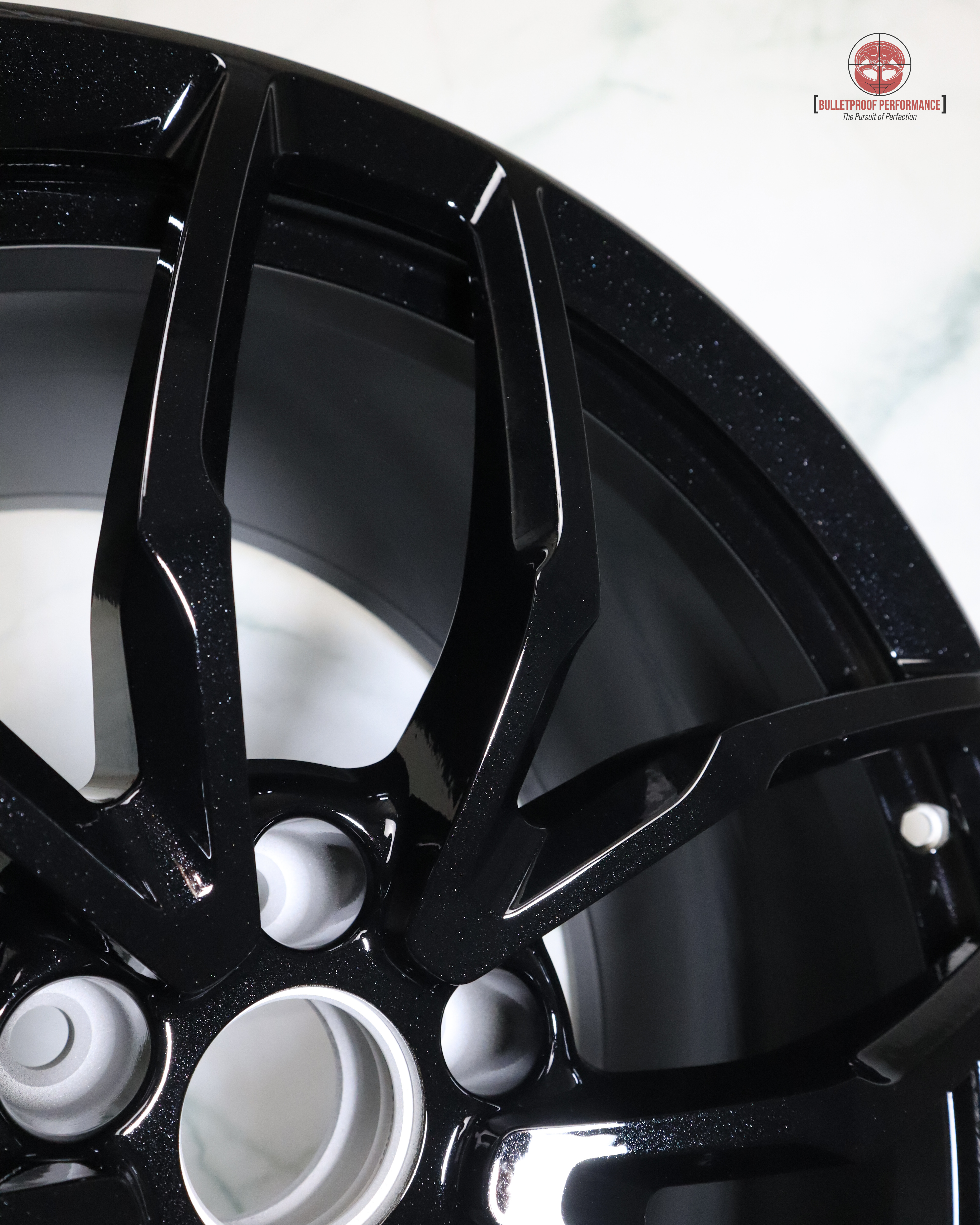 Pearl Black Lamborghini Rims | Prismatic Powders