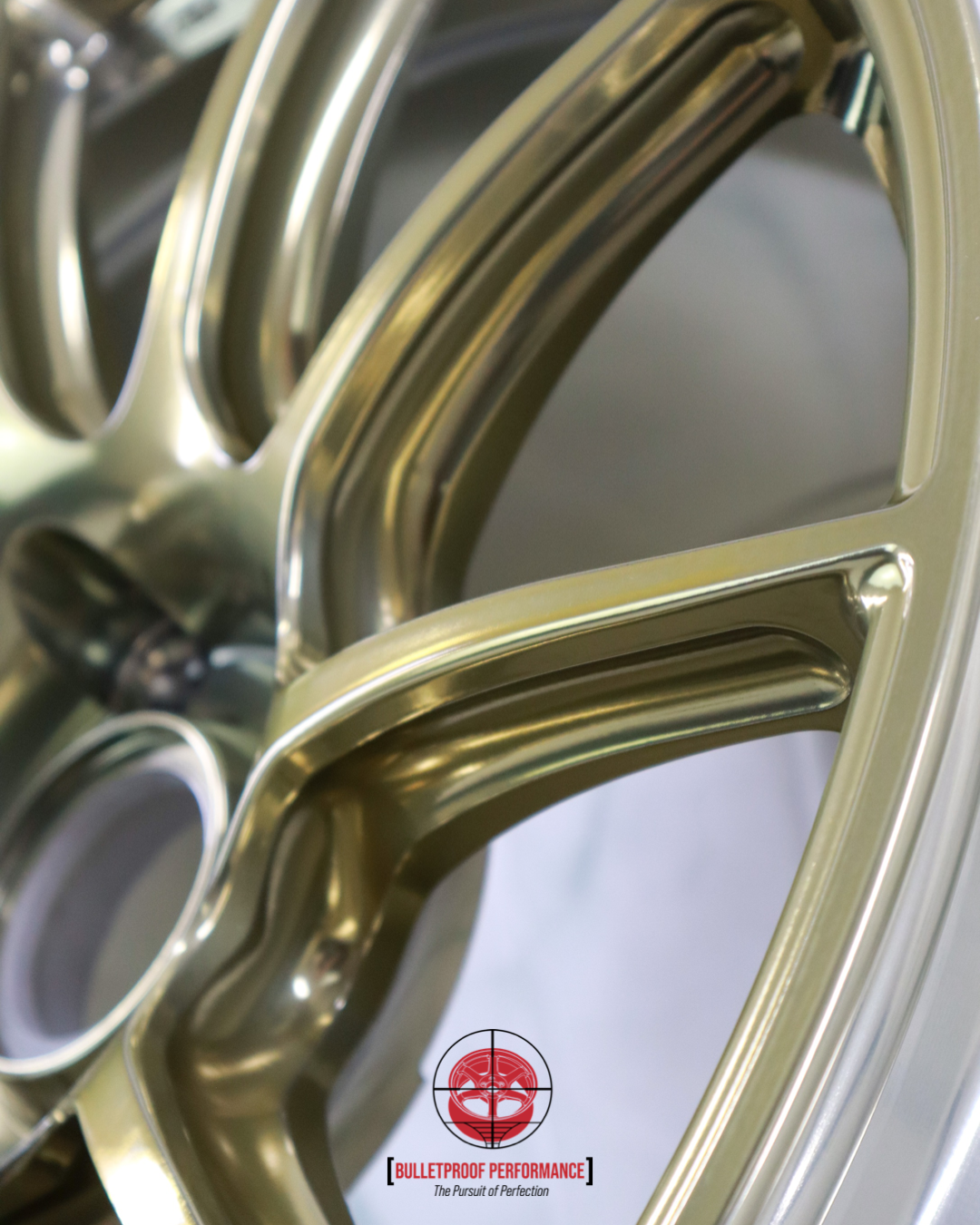 Auto Rim Anodizing Rims powder coated in Anodized Brass PPB-1500 | Prismatic Powders