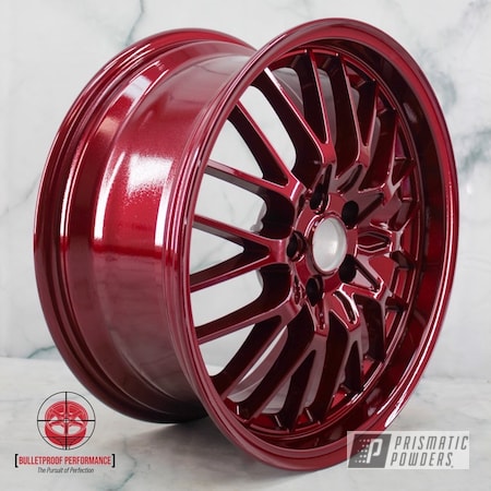 Powder Coating: Wheels,Clear Vision PPS-2974,Rims,Illusion Cherry PMB-6905,Clear