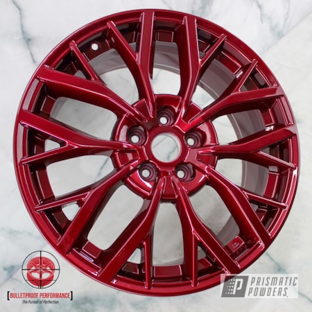 Powder Coating: Wheels,Clear Vision PPS-2974,Rims,Illusion Cherry PMB-6905,Clear