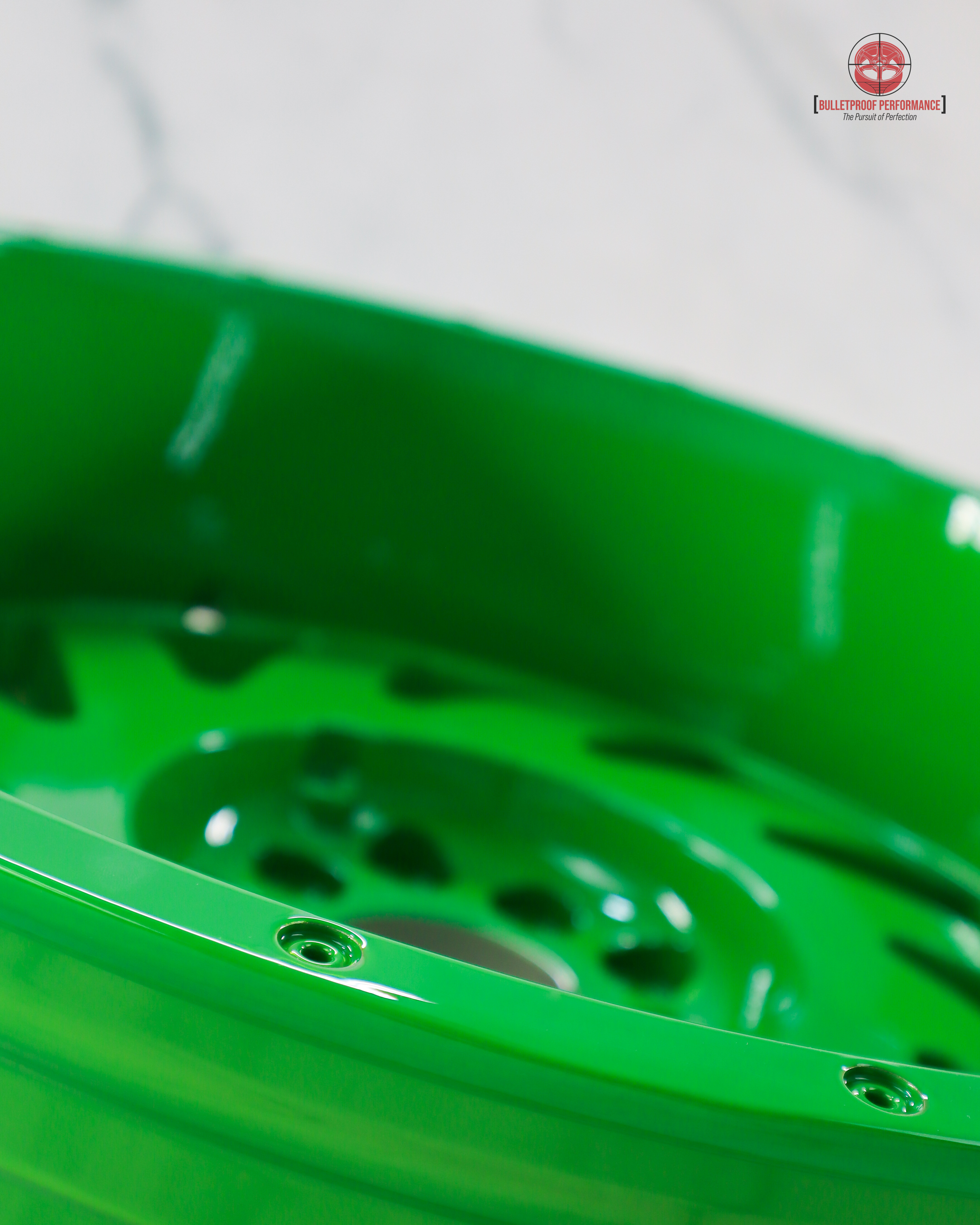 Lime Rim Truck Rims Powder Coated in Lollypop Lime | Prismatic Powders