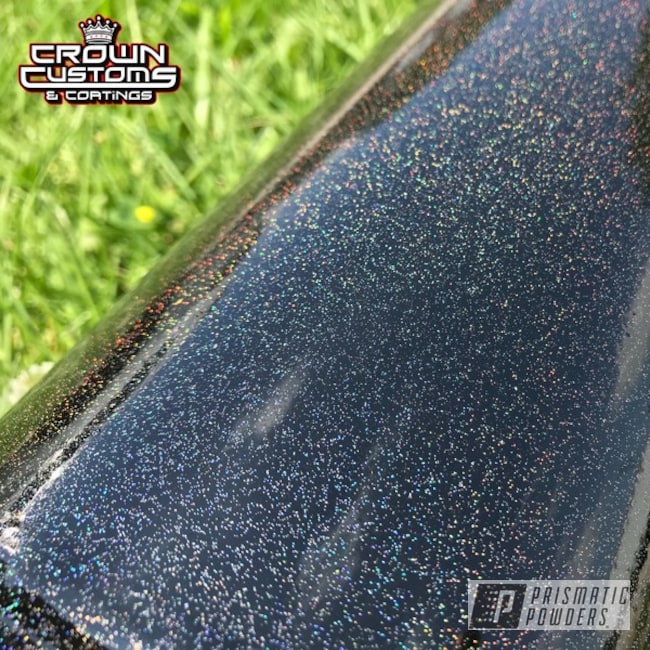 Air Suspension Tank Powder Coated in a Sparkling Rainbow's End
