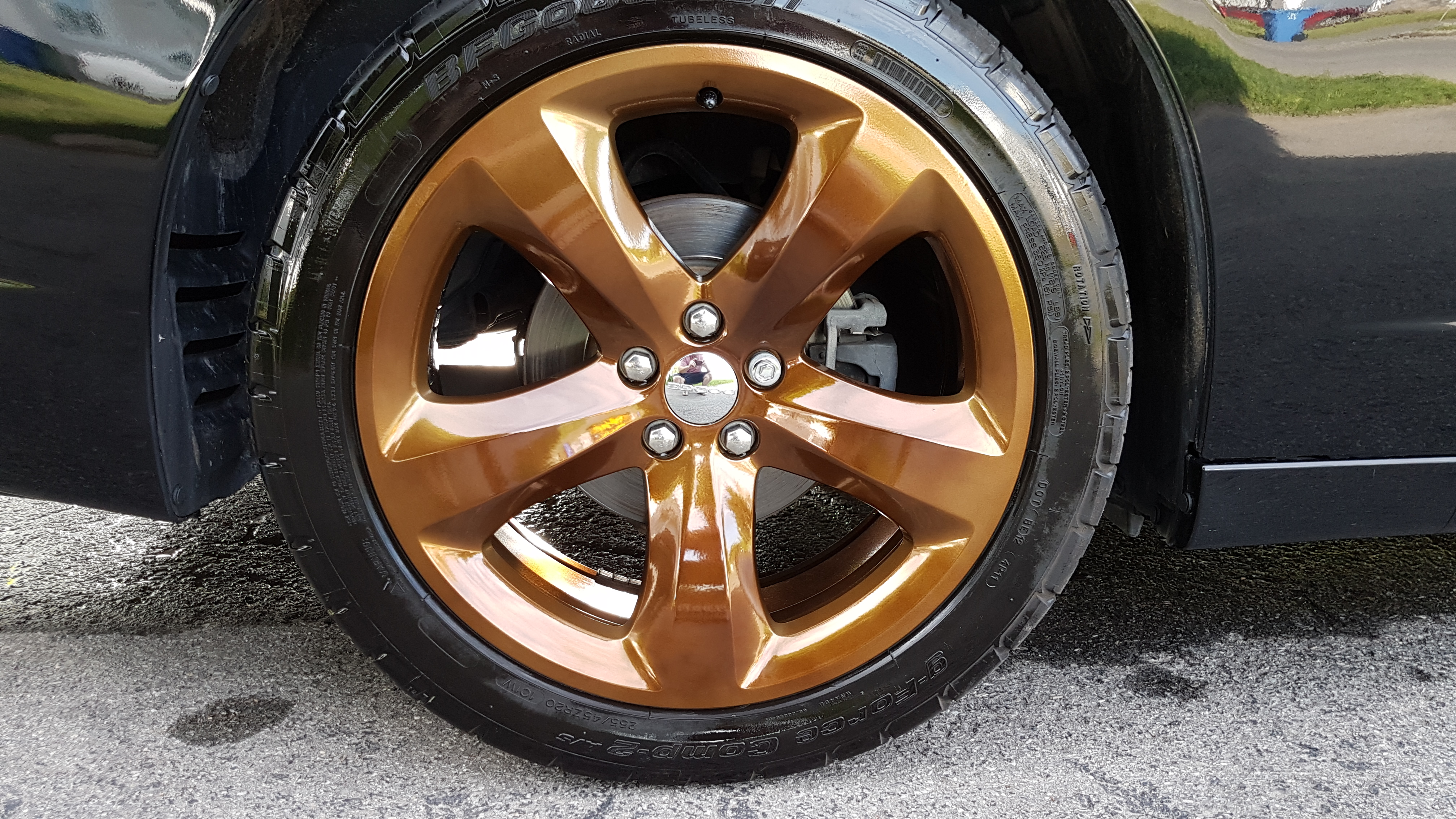 Custom Wheels In Super Chrome And Monaco Copper | Prismatic Powders