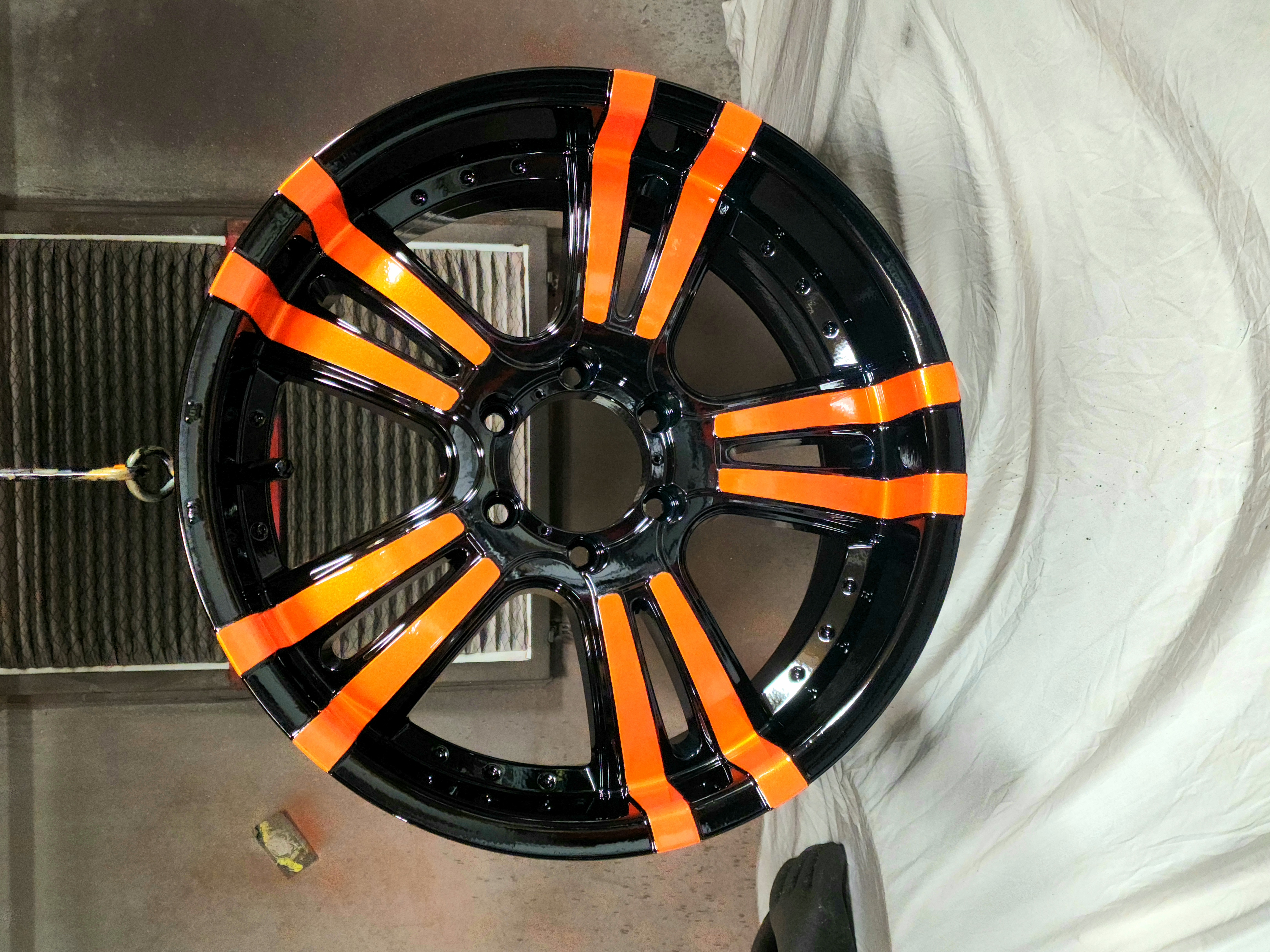 Two Tone Rays Rims Powder Coated Two Tone Wheel | Prismatic Powders