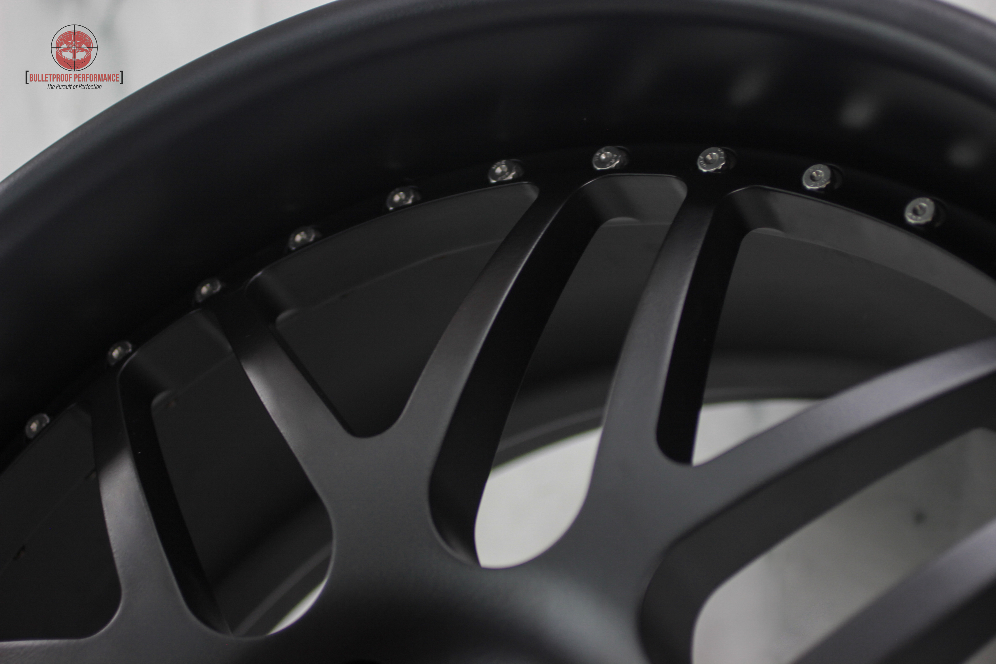 Silk Racing Rims Silk Satin Black HSS-1336 Three Piece Rims | Prismatic Powders