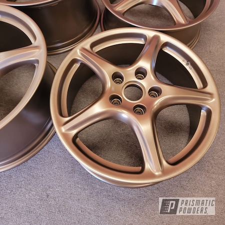 Powder Coating: Wheels,Custom Wheels,Rims,Aluminum Rims,19" Aluminum Rims,Highland Bronze PMB-5860,Automotive Wheels,Aluminum Wheels
