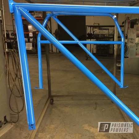 Powder Coating: Playboy Blue PSS-1715,Roll Cage,Automotive