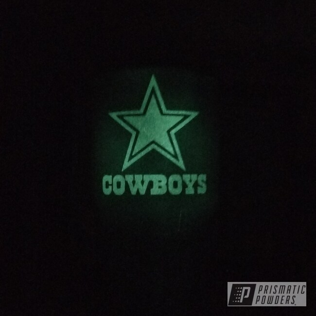 Dallas Cowboys Football Cup Powder Coated in Glowbee Clear, Polar