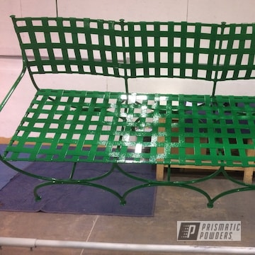 Powder Coated Green Vintage Patio Furniture