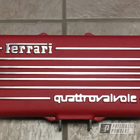 Powder Coating: Automotive,Red Wrinkle II EWS-0274,Ferrari,Valve Cover