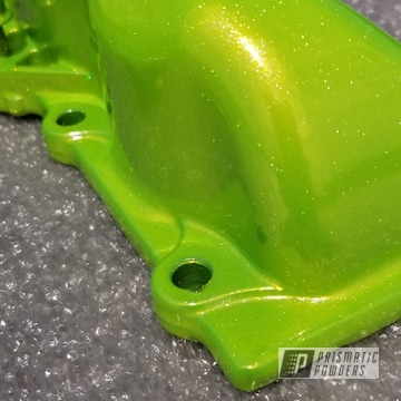 Powder Coated Bright Green Turbo Auto Parts