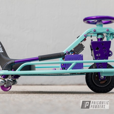Powder Coating: Illusion Purple PSB-4629,Drift Cart,Clear Vision PPS-2974,Sea Foam Green PSS-4063,Taxi Garage Crazy Cart,Taxi Garage,Crazy Cart,Drift,Go Cart