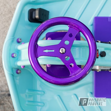 Powder Coating: Illusion Purple PSB-4629,Drift Cart,Clear Vision PPS-2974,Sea Foam Green PSS-4063,Taxi Garage Crazy Cart,Taxi Garage,Crazy Cart,Drift,Go Cart