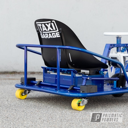 Powder Coating: Drift Cart,Clear Vision PPS-2974,Taxi Garage Crazy Cart,Taxi Garage,Polar White PSS-5053,Crazy Cart,Illusion Blue PSS-4513,Drift,Go Cart
