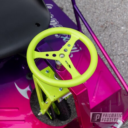 Powder Coating: Illusion Purple PSB-4629,Drift Cart,Illusion Lime Time PMB-6918,Clear Vision PPS-2974,Manta Green PSS-10645,Taxi Garage Crazy Cart,Taxi Garage,Illusion Pink PMB-10046,Crazy Cart,Drift,Go Cart