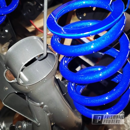 Powder Coating: Springs,Clear Vision PPS-2974,sc8spowdercoating,Illusion Blueberry PMB-6908,Automotive,Prismatic Powders