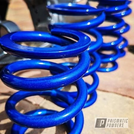 Powder Coating: Automotive,Clear Vision PPS-2974,Illusion Blueberry PMB-6908,Springs,Prismatic Powders,sc8spowdercoating