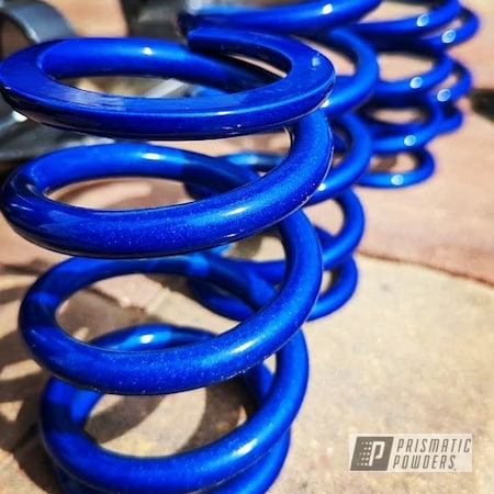 Powder Coating: Springs,Clear Vision PPS-2974,sc8spowdercoating,Illusion Blueberry PMB-6908,Automotive,Prismatic Powders