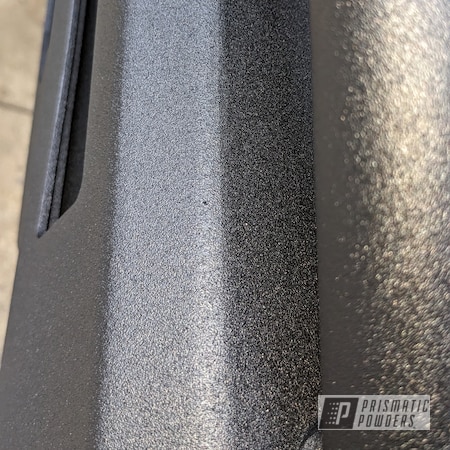 Powder Coating: Bumper,Black Satin Texture PTB-7102,Automotive
