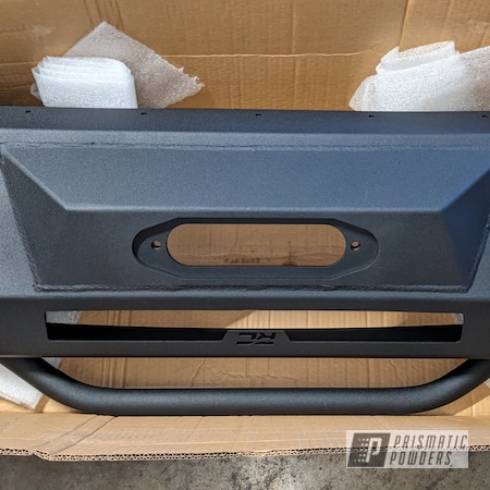 Powder Coating: Bumper,Black Satin Texture PTB-7102,Automotive