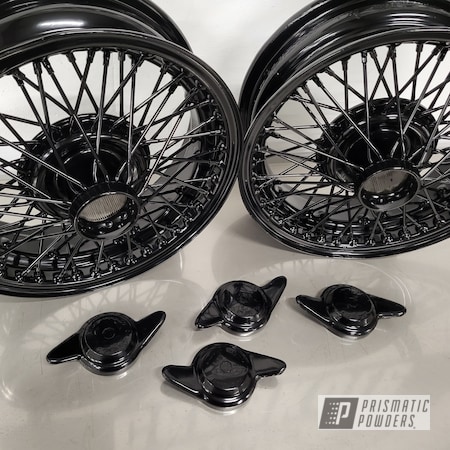 Powder Coating: Motorcycle Rims,Rims,RAL 9005 Jet Black,Motorcycle Wheels,Wheels