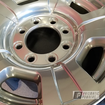 Powder Coated Bmw Wheels In Super Chrome And Clear Vision