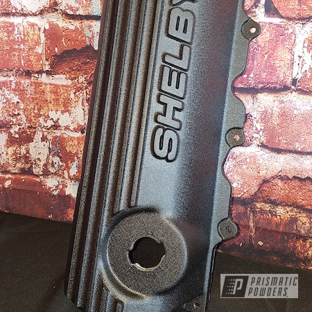 Powder Coating: Valve Cover,Splatter Black PWS-4344,Shelby,Automotive