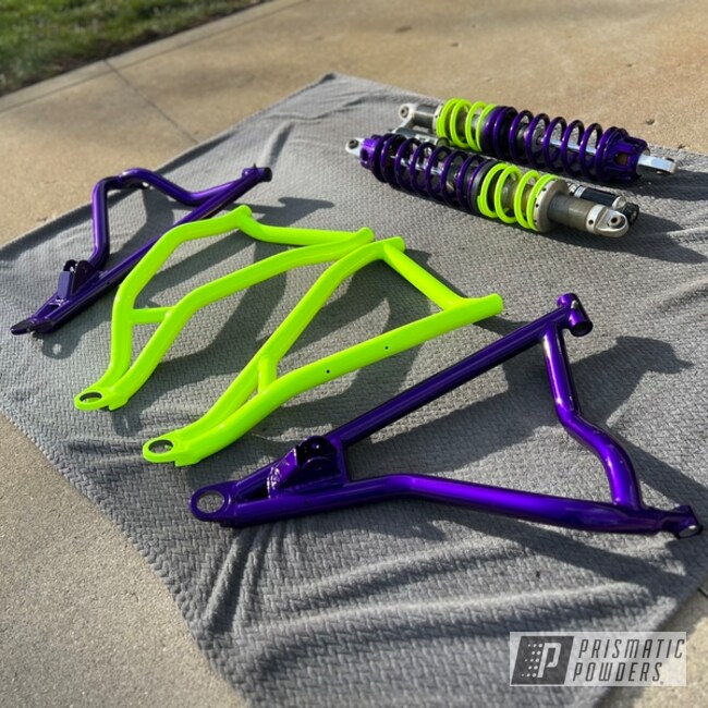 Illusion Purple, Honda Yellow And Clear Vision Rzr Parts