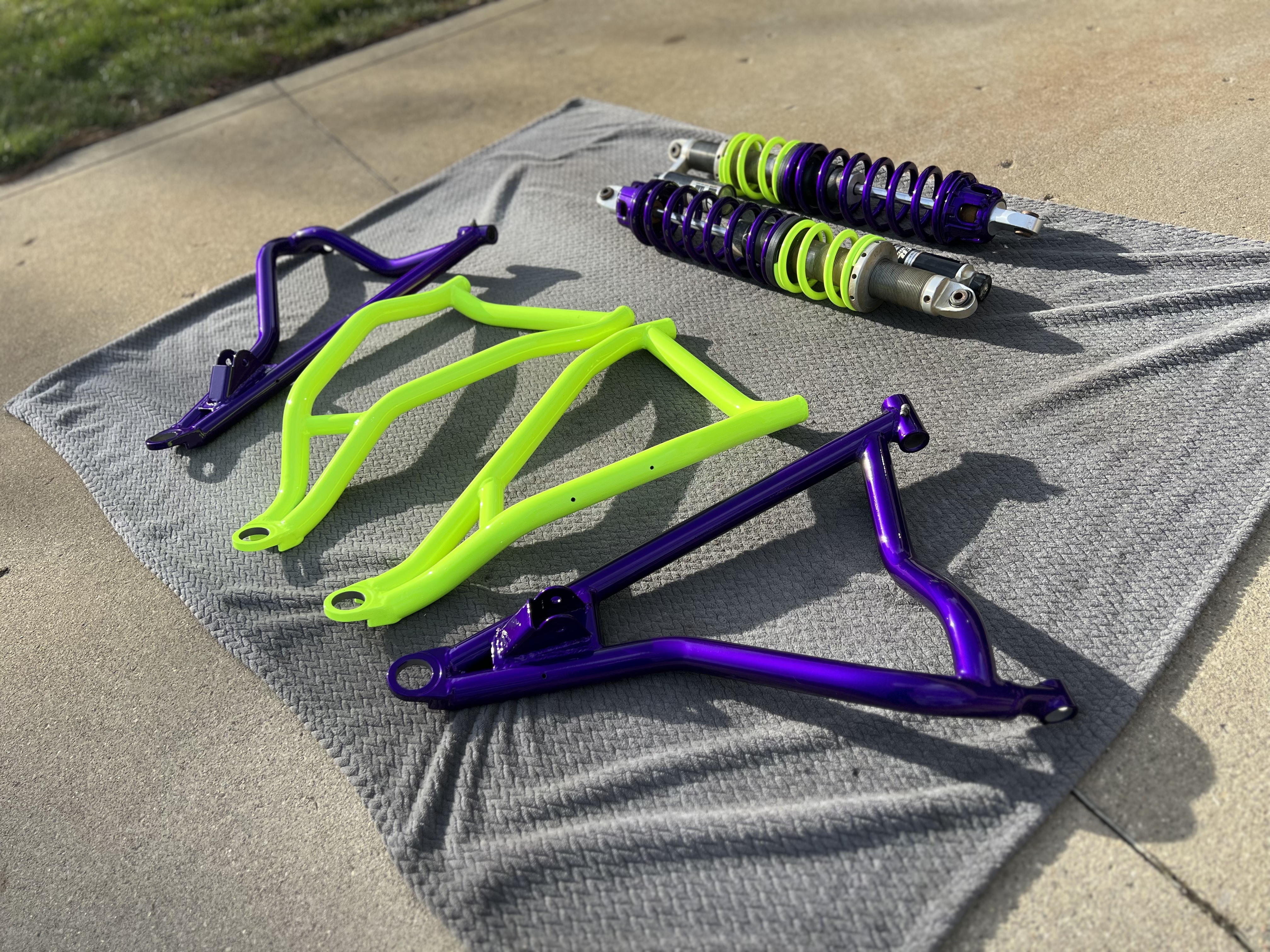 RZR Parts in Illusion Purple, Honda Yellow and Clear Vision | Prismatic ...