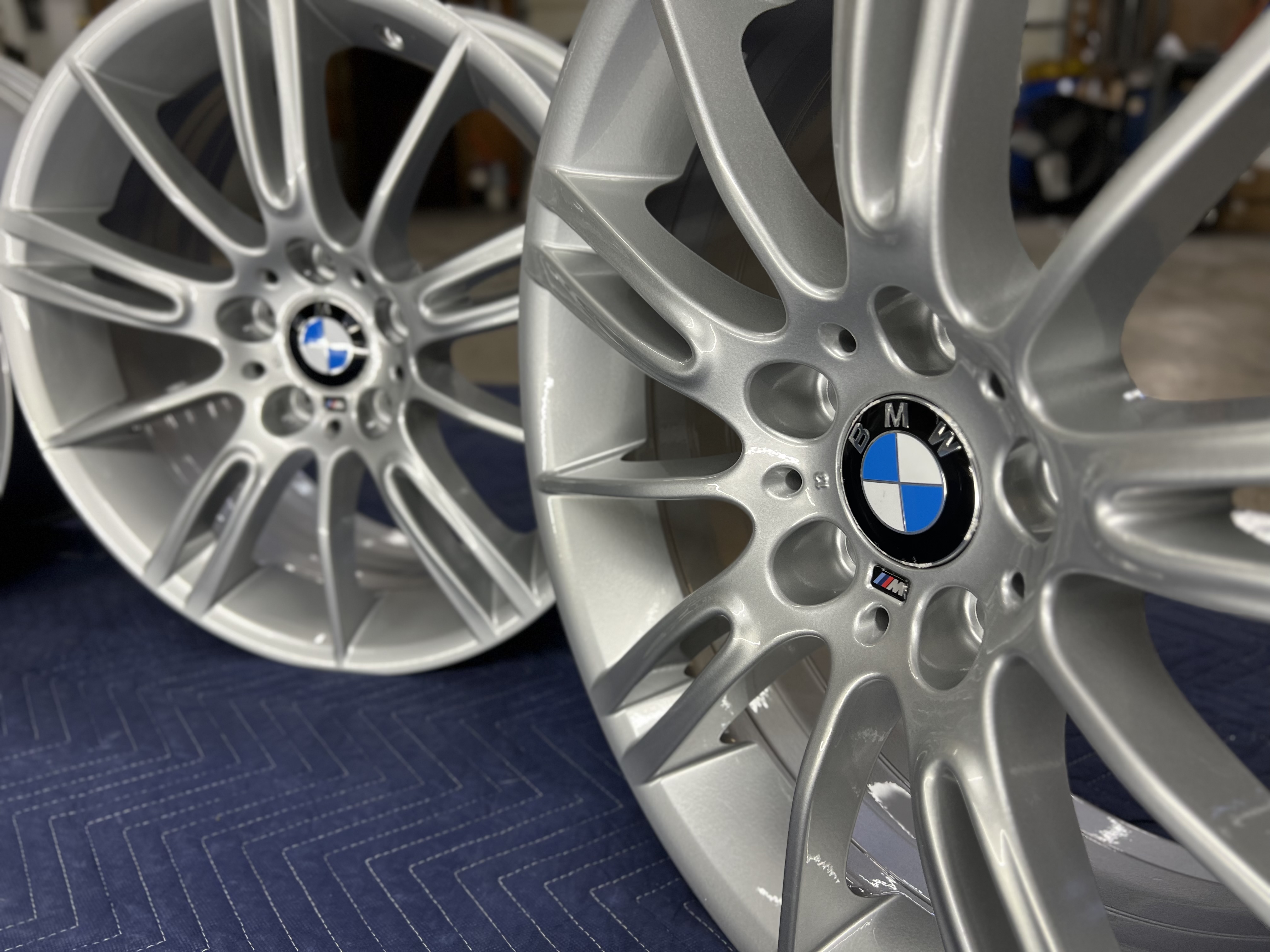 BMW Wheels Finished with BMW Silver | Prismatic Powders