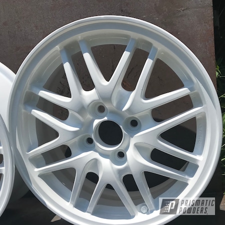 Powder Coating: Wheels,Lowdered,Automotive,Custom Wheels,Honda,Polar White PSS-5053,15