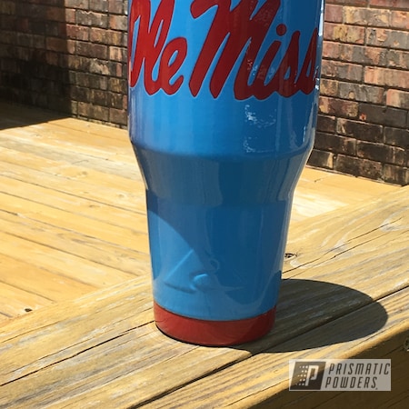 Powder Coating: Tumbler,Really Red PSS-4416,Ole Miss,Powder Blue PSS-4009,Custom Cup