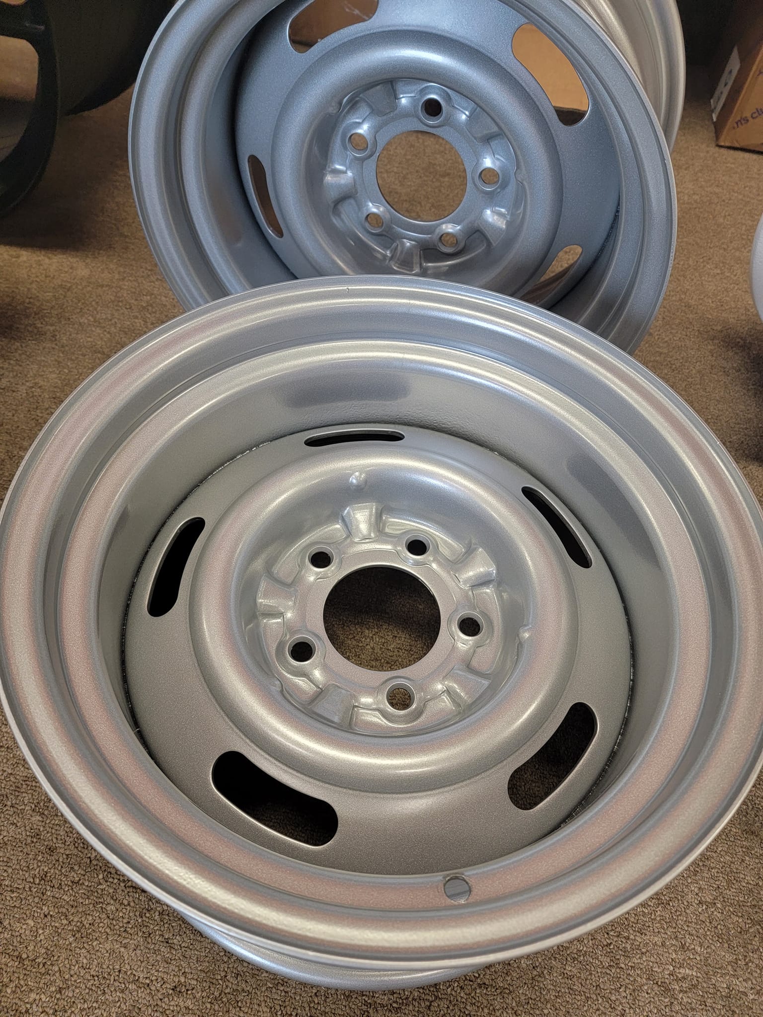 Steel Wheels Done in Heavy Silver | Prismatic Powders