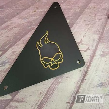 Powder Coated Goldtastic And Black Jack Metal Sign