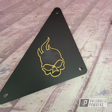 Powder Coating: Goldtastic PMB-6625,BLACK JACK USS-1522,Ghost Strong,Custom Metal Sign,Metal Signs