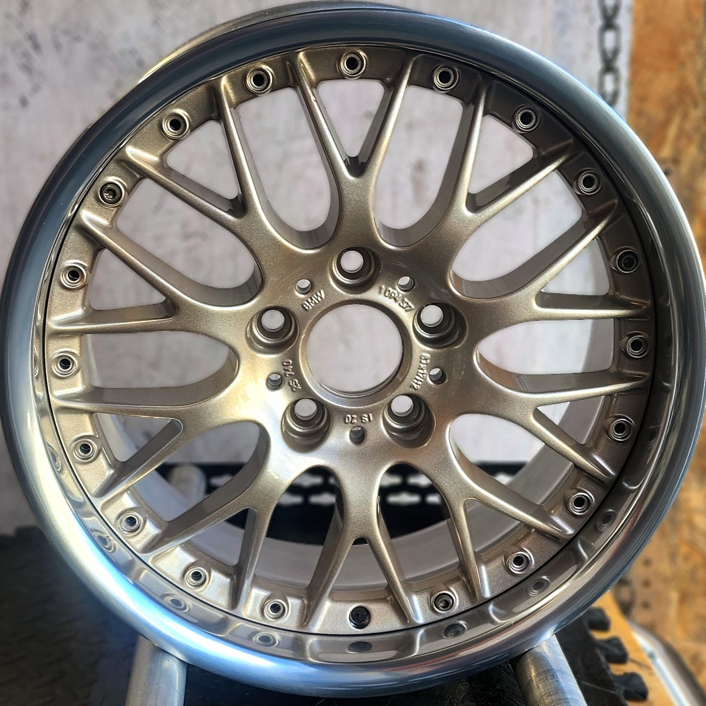 Barrel Rims Clips Rims in a Clear Vision and Roman Bronze Finish | Prismatic Powders