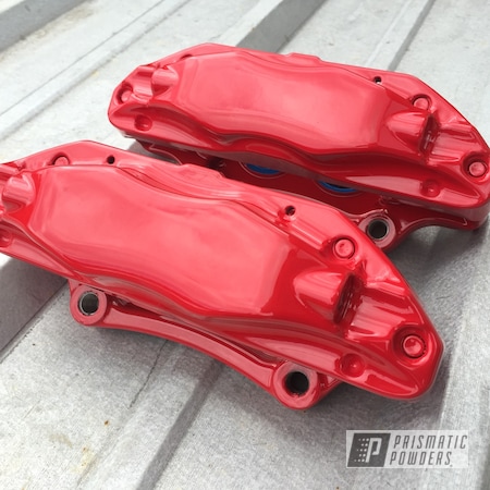 Powder Coating: Red Wheel PSS-2694,Automotive,Calipers,Brake Calipers,Automotive Parts