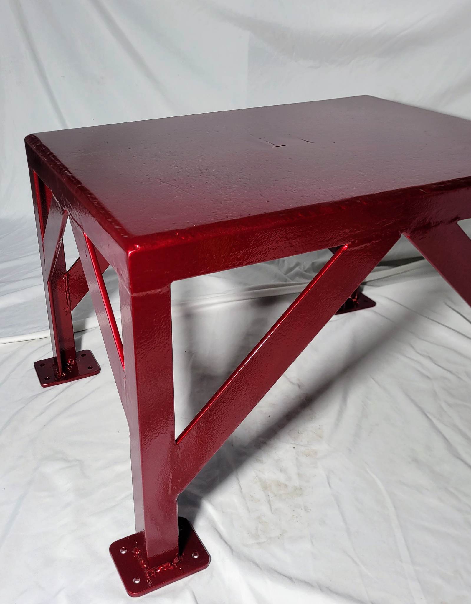 Table in Clear Vision, Zinc Primer and Fractured Illusion Cherry ...