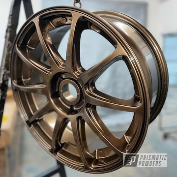 Powder Coated Bronze Chrome Custom Wheels