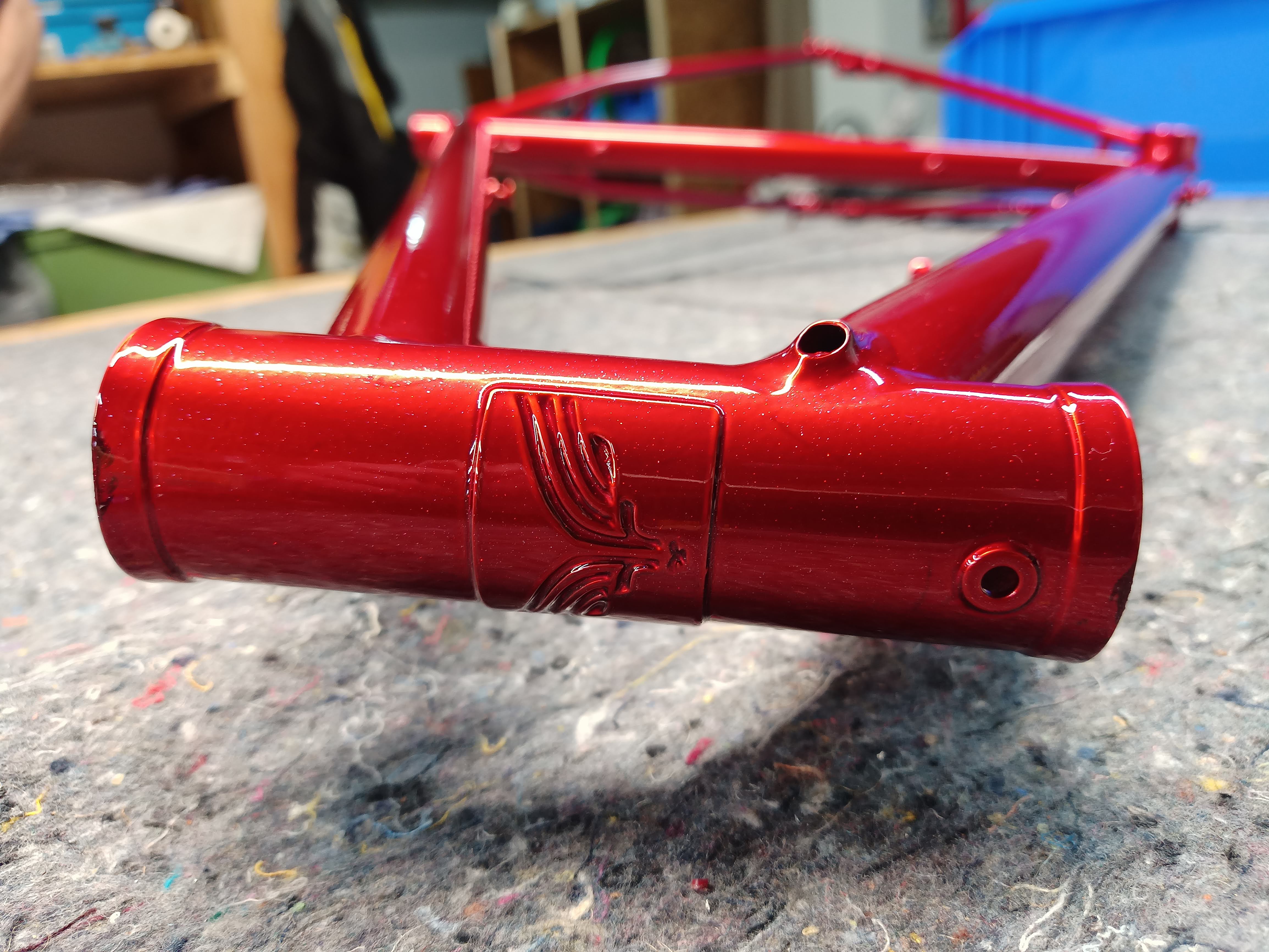 Upb Frame Custom Bicycle Frame from Pechtregon bicycles in France | Prismatic Powders