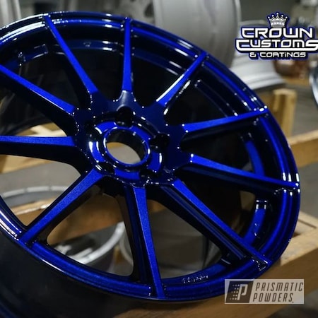 Powder Coating: Two Stage Application,Illusion Midnight PMB-10673,Clear Vision PPS-2974,Mustang Wheels,Wheels