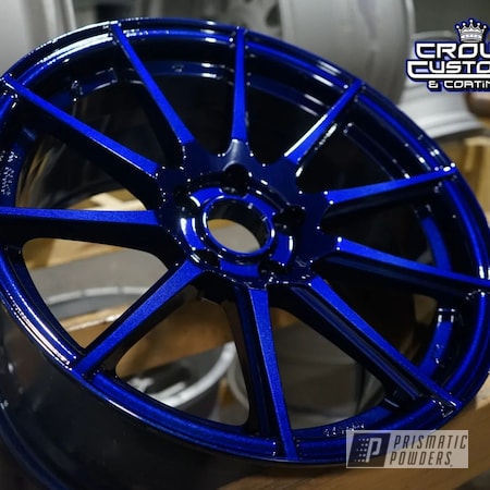 Powder Coating: Two Stage Application,Illusion Midnight PMB-10673,Clear Vision PPS-2974,Mustang Wheels,Wheels