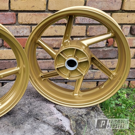Powder Coating: Honda wheels,Automotive,Custom Wheels,Prismatic Gold II PMB-10879