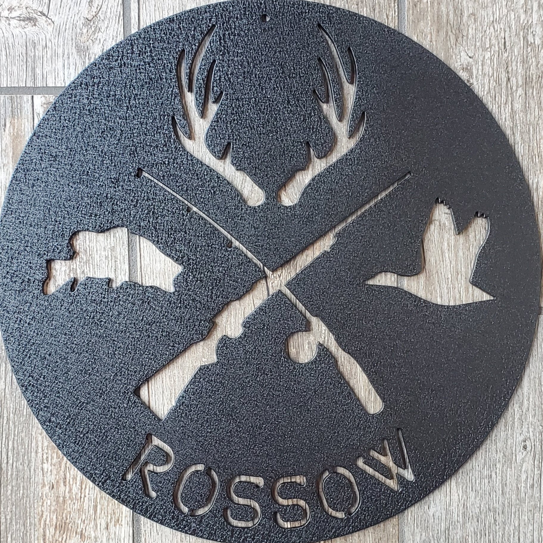 Custom Plaque in Splatter Black | Prismatic Powders