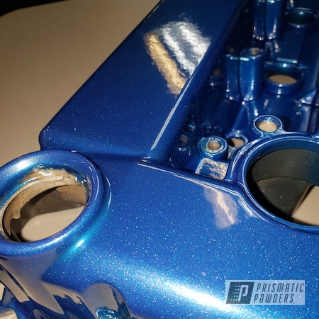 Powder Coating: Iced Candy Blue PPB-7086,Engine Cover,Clear Vision PPS-2974,SUPER CHROME USS-4482,Automotive